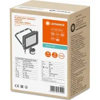 Ledvance Led-Strahler Fl Comp Sen V 10W 840 Sym 100 Bk - Schwarz