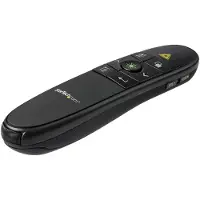 StarTech.com .com Kabellose Präsentationsfernbedienung mit grünem Laserpointer - 27 m, USB, 27 m, Schwarz