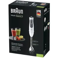 Braun MultiQuick 3 MQ 3100 WH, Pürierstab, 0,6 l, 750 W, Grau, Weiß