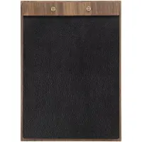 Security Plus A4 WALNUT LEATHER menuholder