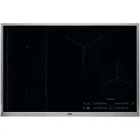 AEG IKE84471XB, Schwarz, Edelstahl, Integriert, Zonen-Induktionskochfeld, Glaskeramik, 4 Zone(n), Groß