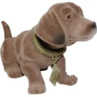 Usorteret Hund mit Kopf Moving for Beach zurück kleines Modell - 17 cm