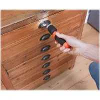 Black & Decker BCF601C-XJ, Multi-Bit-Schraubendreher, Gerader Griff, Schwarz, Orange, 220 RPM, 5 Nm, 2,5 cm