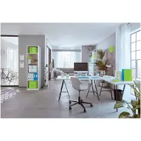 Leitz Ringordner Leitz WOW PP 2RR/25mm grøn - (10 stk.)