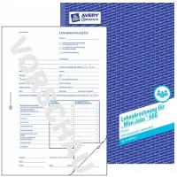 Avery Zweckform Lohnabrechnung für geringfügig Beschäftigte Nr. 506