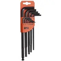 Bahco Set Of 12 Imperial And Phosphated Long Inbusschlüssel-set