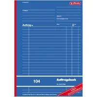 Herlitz Formularbuch "Auftrag 264,20cm (104"), DIN A4, 2 x 40 Blatt