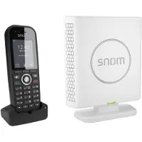 Snom M430, DECT-Telefon, Kabelloses Mobilteil, Freisprecheinrichtung, 100 Eintragungen, Anrufer-Identifikation, Schwarz, Weiß