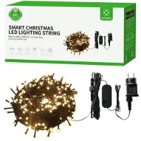 WOOX R5170 Intelligente Weihnachtsbeleuchtung – 40 Meter mit 400 LED-Lichtern für drinnen und draußen