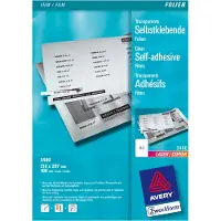 Avery-Zweckform 3480, Transparent, Dauerhaft, Polyester, 100 Blätter