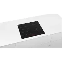 Bosch Serie 8 PXE601DC1E, Schwarz, Integriert, Zonen-Induktionskochfeld, Glaskeramik, 4 Zone(n), 4 Zone(n)