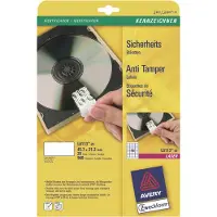 Avery Zweckform Etiketten L6113-20, fälschungssicher, extrem robust, 45,7 x 21,2 mm, 960 Stück/20 A4-Bogen, Folie, weiß