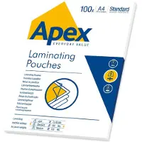 Apex Lamineringslomme A4 100 micron klar - (100 stk.)