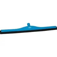 Vikan 7755-3 classic Bodenrakel 70 cm blau, fester Hals, schwarze Kassette
