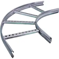 Wibe GROUP B?jning indvendig 90 grader 15 h?jde 55 mm, bredde 600 kabelstiger med b?jning 15 samles med samling 21 El-forzinket