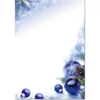 Sigel Briefpapier mit Weihnachtsmotiv Blue Harmony, A4, 90g/m², 100 Blatt