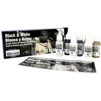 Vallejo 70.151, 17 ml, Beige, Schwarz, Grau, Elfenbein, Bräune, Weiß, Matte, Flasche