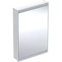 Geberit ONE Spiegelschrank mit ComfortLight, eine Tür, Unterputzmontage,weiß/Aluminium, 60x90cm, 0, 505.800.00.2, Ausführung: Anschlag links