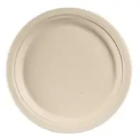 Multi Tallerken rund 26 cm Bagasse FF natur brun,50 stk/ps - (50 stk.)