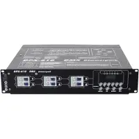 Eurolite 70064120, 6 Kanäle, Schwarz, Tasten, 2U, 19 Zoll, AC