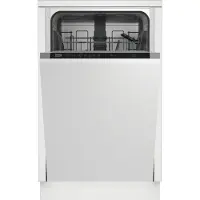 Beko DIS35026, Voll integriert, Single (45 cm breit), Schwarz, Tasten, LED, Heiß