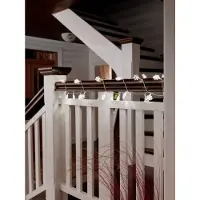 Konstsmide - LED Dekolichterkette, klare Sterne, 24 warm weiße Dioden, 24V Innentrafo, transparentes Kabel ; 4090-103
