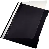 Leitz Schnellhefter 4191, DIN A4, PVC, 25 Stück, schwarz