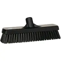 Vikan Hygiene 7060-9 Bodenschrubber schwarz, harte Fasern, 305 mm