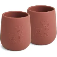 Usorteret - Abel Silicone Cup 2-Pack - Mahogany (NU112)
