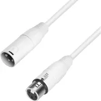 Adam hall K4 MMF 1000 SNOW XLR Forbindelsesledning [1x XLR-stik - 1x XLR-tilslutning] 10.00 m Hvid