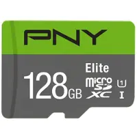 PNY Technologies Elite, 128 GB, MicroSDXC, Klasse 10, UHS-I, 100 MB/s, Class 1 (U1)