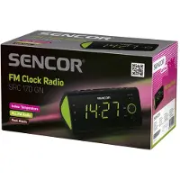 Sencor SRC 170 GN, Uhr, Digital, FM, LED, 3,05 cm (1.2 Zoll), Grün