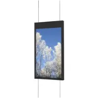 Hi Nd Ceiling Rail OM55N-D Portrait Black, 139,7 cm (55 Zoll), 139,7 cm (55 Zoll), 200 x 200 mm, 400 x 400 mm, Metall, Schwarz
