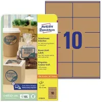 Avery Zweckform Avery Zweckform Natural brown labels 105x57 mm