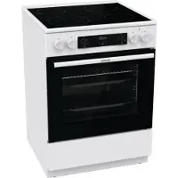 Gorenje Gecs6c70wc 60 Cm Glaskeramik-küche Mit Backofen 4 Brennern