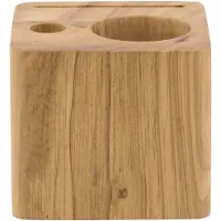 Security Plus CUBE til regning i massivt træ i teak