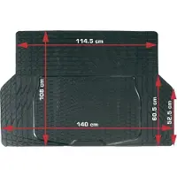 Dino 130026 Bagagerumsmåtte Passer til (bilmodel) Universal (L x B) 108 cm x 140 cm Sort