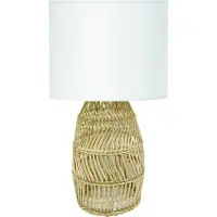 Platinet Lampada da Tavolo in Rattan