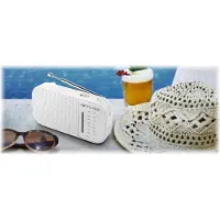 Muse M-025 RW, Tragbar, Analog, FM, MW, 88 - 108 MHz, Weiß, Drehregler