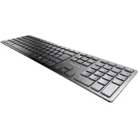 Cherry KW 9100 SLIM, Kabellos, RF Wireless + Bluetooth, AZERTY, Schwarz
