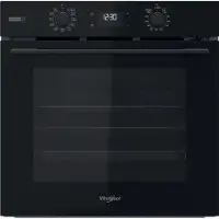 Whirlpool OMSK58RU1SB, Medium, Elektrischer Ofen, 71 l, 71 l, Lüfterunterstützt, Hydrolytisch + Pyrolytisch