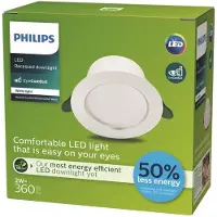 Philips Funktional Diamond Cut UltraEfficient Einbau- und Einlegeleuchte, 2 W, 95 mm, Einbaustrahler, Nicht austauschbare(s) Leuchtmittel, LED, 3000 K, 360 lm, Weiß