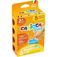 Carioca Tempera paints for finger painting 8 colors CARIOCA