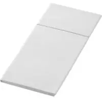 Duni Serviet Duniletto Slim Bio Dunisoft L40xB33cm hvid til bestik,4 pk x 65 stk/krt
