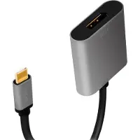 Logilink CUA0102, USB 3.2 Gen1 Type-C, DisplayPort, 0,15 m, Schwarz