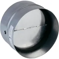Wallair N35984 Returluftspærrer med tætningsgummi Passer til rørdiameter: 12.5 cm Forzinket