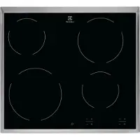 Electrolux EHF6240XXK, Schwarz, Integriert, 57.6 cm, Keramik, Glaskeramik, 4 Zone(n)