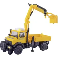 KIBRI H0 Zweiwege Unimog GleisBau mit Arbeitskran