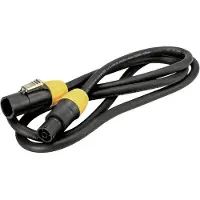 Eurolite IP T-Con XLR Forbindelsesledning [1x XLR-stik - 1x XLR-tilslutning] 1.5 m Sort/orange
