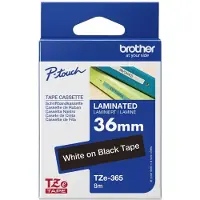 Brother TZe-365 Schriftband Weiß auf Schwarz (36 mm)